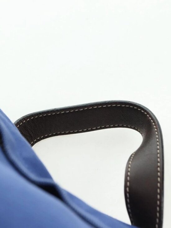 PRADA Backpack Canvas Blue Silver Auth 176786 main image 16